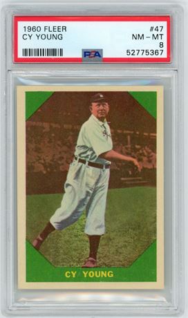 1960 Fleer #47 Cy Young PSA 8 NMMT