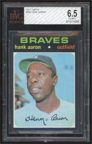 1971 Topps #400 Hank Aaron BVG 6.5 EXMT+