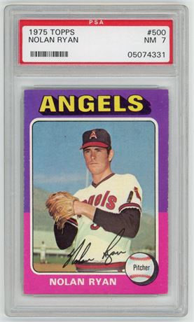 1975 Topps #500 Nolan Ryan  PSA 7 NM