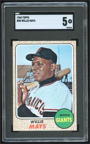 1968 Topps #50 Willie Mays SGC 5 EX