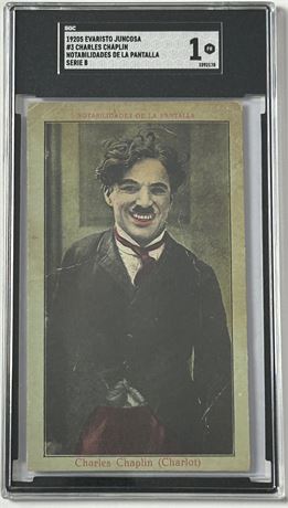 1920s Evaristo Juncosa #3 Charles Chaplin SGC 1 POOR