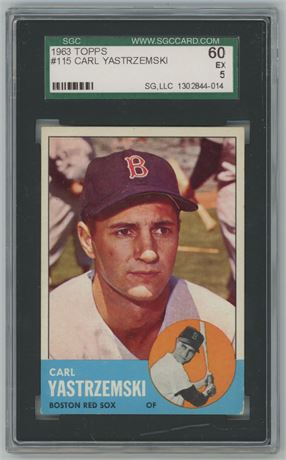 1963 Topps #115 Carl Yastrzemski SGC 5 EX