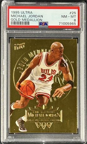 1995 Ultra #25 Michael Jordan Gold Medallion PSA 8 NMMT