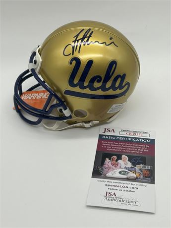 Troy Aikman Autographed UCLA Mini Helmet JSA