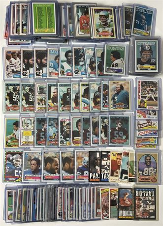 1980's Multisport Star Lot (185+) Mostly Football, w/ W Moon RC, NM Sharp Cards!
