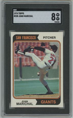 1974 Topps #330 Juan Marichal SGC 8 NMMT