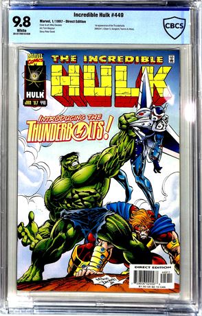 Incredible Hulk #449 Direct Edition (1997) CBCS 9.8 1st Thunderbolts