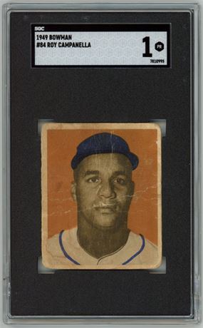 1949 Bowman #84 Roy Campanella RC SGC 1 POOR