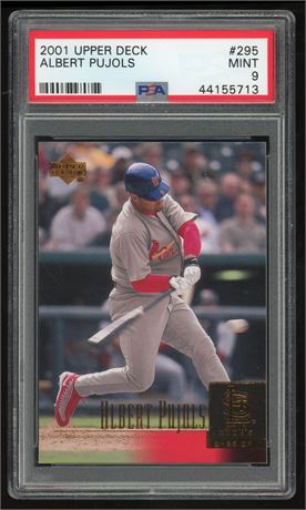 2001 Upper Deck #295 Albert Pujols RC PSA 9 MINT