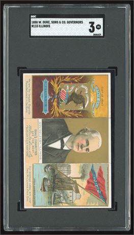 1888 N133 W. Duke, Sons & Co. Governors Illinois SGC 3 VG