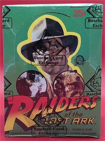 1981 O-Pee-Chee Raiders of the Lost Ark Wax Box 36 Packs BBCE SEALED!