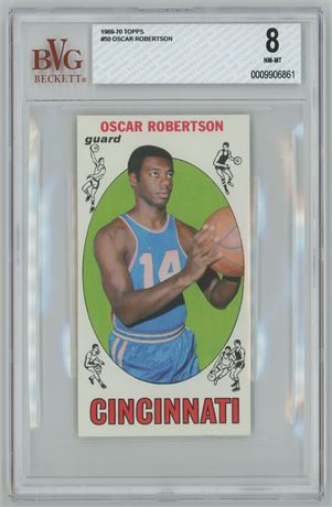 1969 Topps #50 Oscar Robertson BVG 8 NMMT