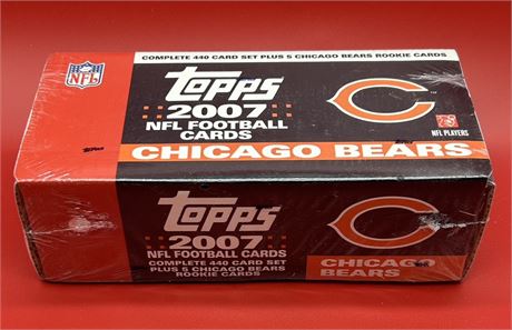 2007 Topps Football Complete Factory-Sealed Set Chicago Bears (445 Cards)
