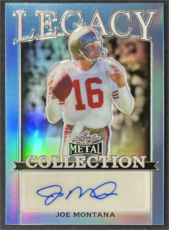 2024 Leaf Metal Legacy Collection Joe Montana Autograph 6/25