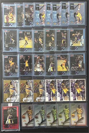 2000-2001 Kobe Bryant Lot (32) w/ Ultimate Victory Ruby 281/350