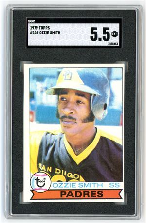 1979 Topps #116 Ozzie Smith RC SGC 5.5 EX+