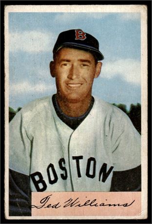 1954 Bowman #66 Ted Williams LOW GRADE