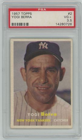 1957 Topps #2 Yogi Berra PSA 3.5