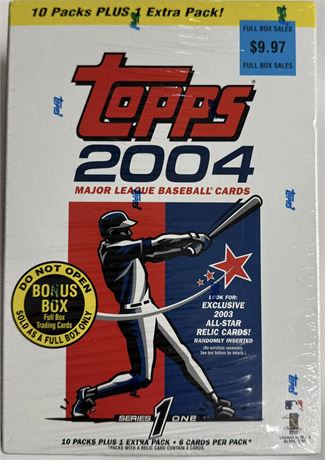 2004 Topps Series 1 Baseball Wax Box Retail Factory Sealed