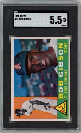 1960 Topps #73 Bob Gibson SGC 5.5 EX+