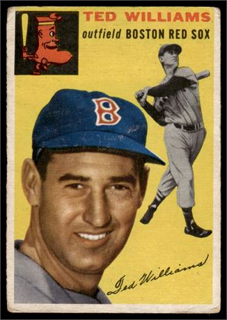1954 Topps #250 Ted Williams Low Grade (Crease)