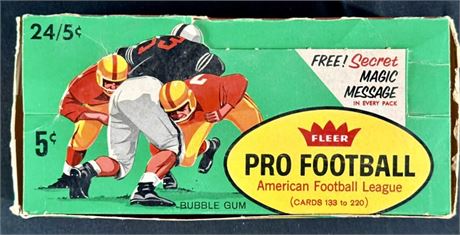 1961 Fleer Series 2 Football Wax Display Box (Empty)