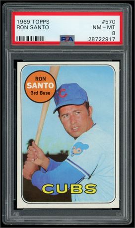 1969 Topps Ron Santo #570 PSA 8 NMMT