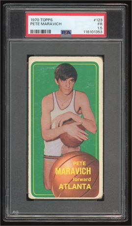 1970 Topps #123 Pete Maravich RC PSA 1.5 FAIR