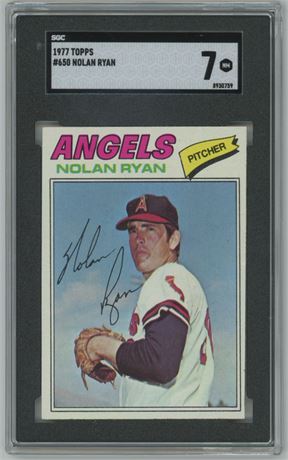 1977 Topps #650 Nolan Ryan SGC 7 NM