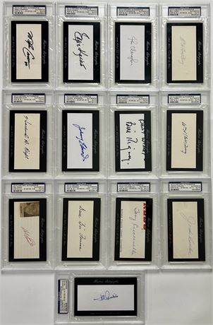 PSA Authentic Auto Lot (13) 2010 Historic Autographs HOF & All-Star (READ)