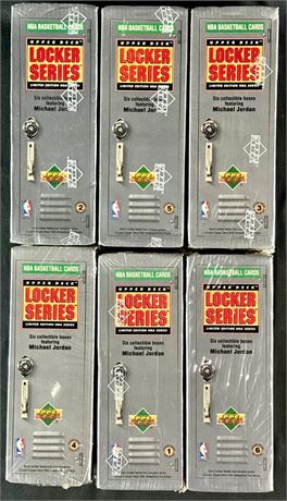 1991-92 Upper Deck Michael Jordan Basketball Locker Series 1-6 Sealed Lot (6)