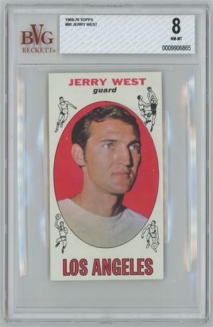 1969 Topps #90 Jerry West BVG 8 NMMT