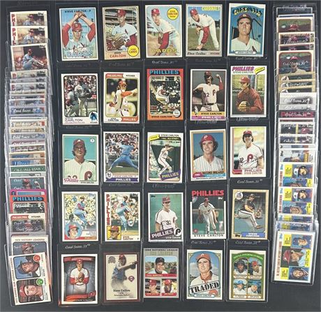 1967-1987 Baseball Steve Carlton Raw Lot (79)