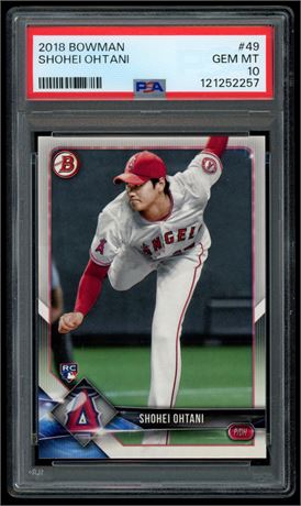 2018 Bowman #49 Shohei Ohtani RC PSA 10 GEM MINT