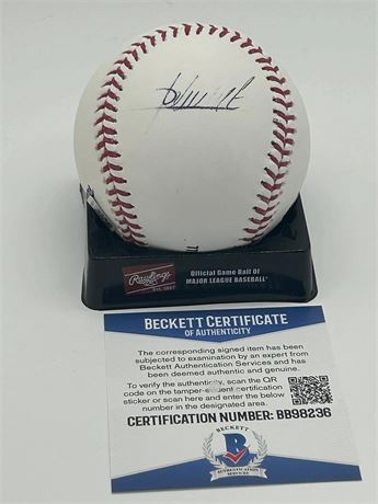 Adrian Beltre Autographed Major League Baseball Beckett
