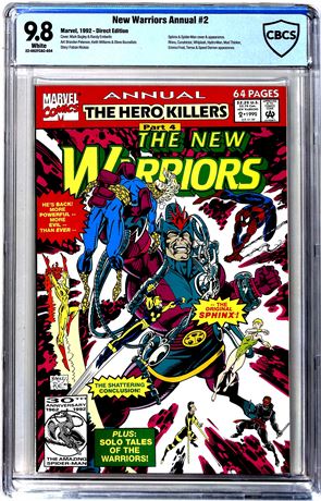 New Warriors Annual #2 CBCS 9.8 (1992) Spider-Man Appearance