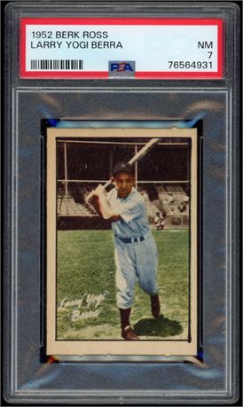 1952 Berk Ross Yogi Berra PSA 7