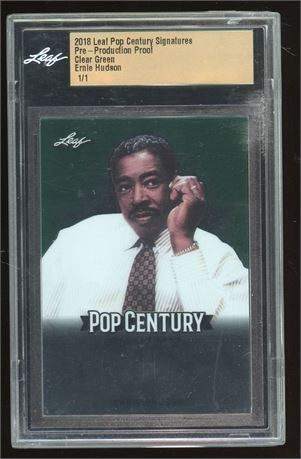 2018 Leaf Pop Century Signatures Pre-Production Proof Ernie Hudson 1/1
