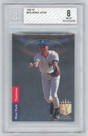 1993 Upper Deck SP #279 Derek Jeter RC BGS 8 NMMT