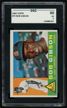 1960 Topps #73 Bob Gibson SGC 5 EX