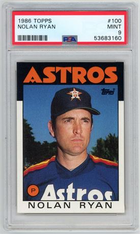 1986 Topps #100 Nolan Ryan PSA 9 MINT