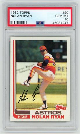 1982 Topps #90 Nolan Ryan PSA 10 GEM MINT