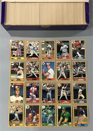 1987 Topps Tiffany Complete Set (1-792) w/ Bonds, Bo Jackson RC's (READ)