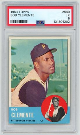 1963 Topps #540 Roberto Clemente PSA 5 EX