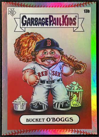 2023 Topps Garbage Pail Kids "Bucket O'Boggs" Wade Boggs Stitch Foil 107/199