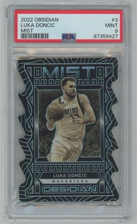 2022 Obsidian #3 Luka Doncic Mist Case Hit PSA 9 MINT