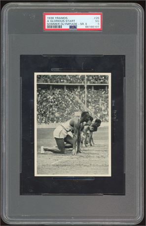 1936 Yramos #26 A Glorious Start Sommer Olympiade SR E PSA 3 VG