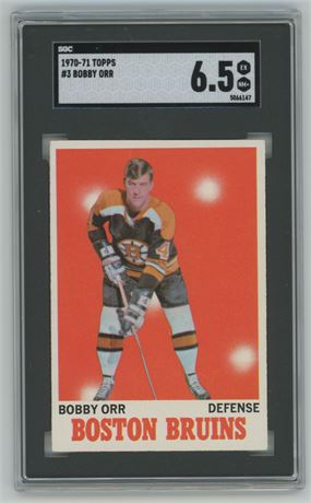 1970-71 Topps #3 Bobby Orr SGC 6.5 EXMT+