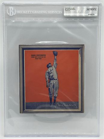 1936 Wheaties BB3 #5 Hank Greenberg HC BGS Authentic Pop 1, 1 Higher RARE