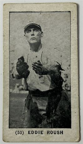 1928 W502 #53 Eddie Roush Blank Back Low Grade NO Creases, RARE READ